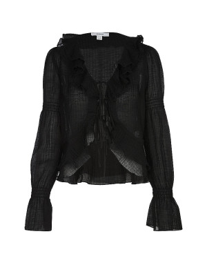 TOPSHOP Blusenshirt TSFIONA schwarz   42 damen