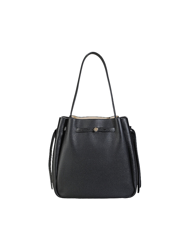 TORY BURCH Ledertasche - Bucket Bag ROMY Large  schwarz damen