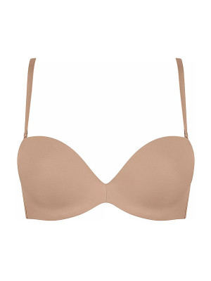 TRIUMPH BH trägerlos STEPY SOFT smooth skin beige   80B damen