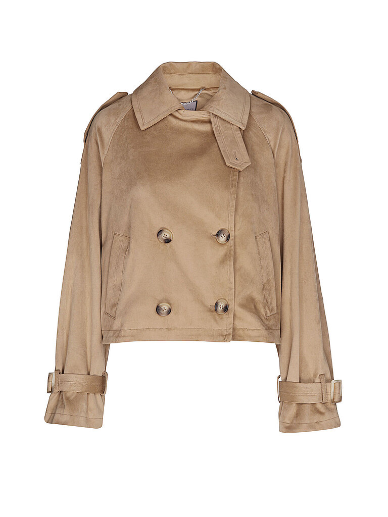 URBANCODE LONDON Jacke in Lederoptik hellbraun   XL damen