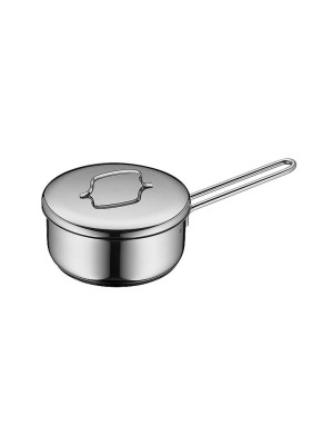 WMF Mini Stielkasserolle mit Deckel 16cm Cromargan silber baby