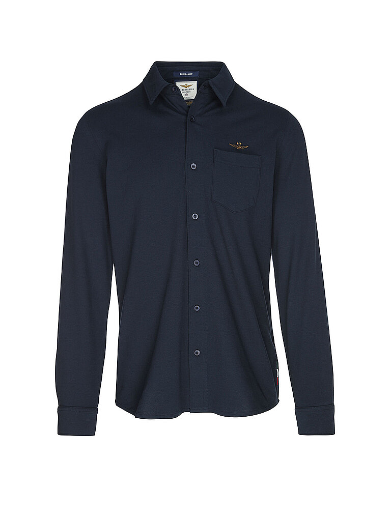 Aeronautica Militare Camisa azul oscuro   XXL