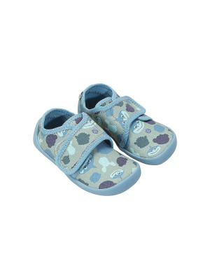 Affenzahn Zapatillas de estar por casa para niños MOVY HAI azul claro   27
