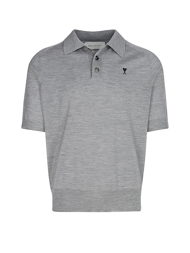 Ami Paris Polo gris claro   M