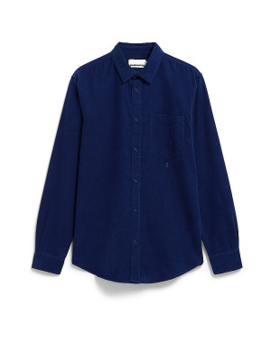 Armedangels Camisa Regular Fit SAAMY azul oscuro   S