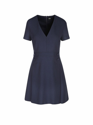 Boss Minivestido DAHELGA azul oscuro   42