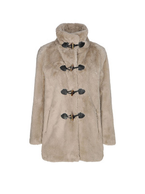 Comma Chaqueta de aspecto de piel beige   42