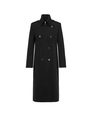 Drykorn Abrigo de lana PIETHILL negro   42