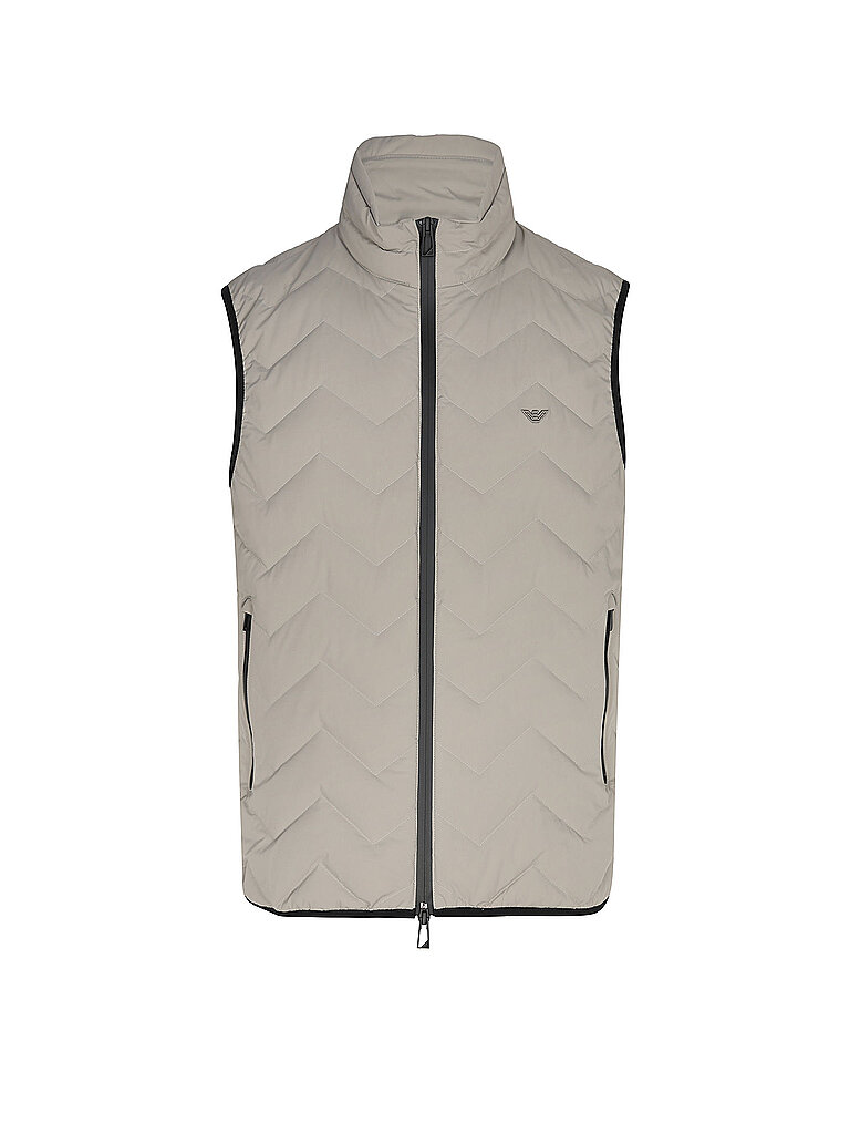 Emporio Armani Chaleco acolchado de plumón beige   48