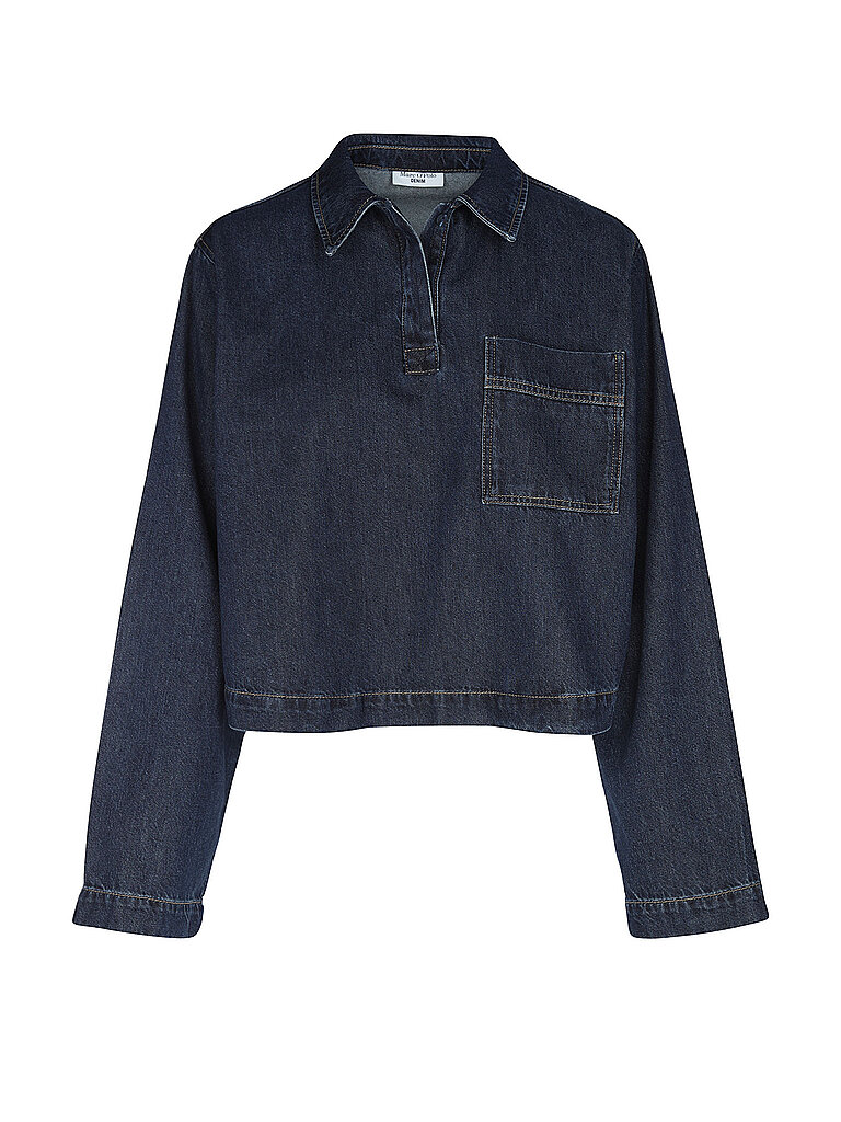Marc O'Polo Blusa vaquera azul oscuro   M