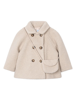 Mayoral Abrigo de niña beige   104