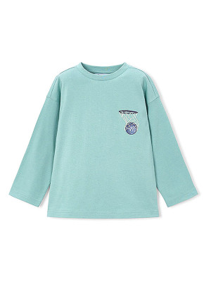 Mayoral Camiseta de manga larga para niño verde   128