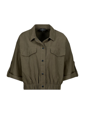 Monari Blusa camisera oliva   46