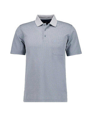 Ragman Poloshirt FISHNET azul claro   S