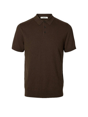 Selected Polo rojo oscuro   XL