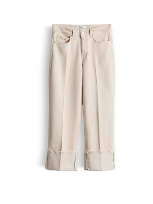 Someday Pantalón 7/8 CORAH TURN UP SLEEK crema   36