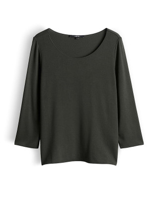 Someday Camiseta de manga larga KIROSA SOFT verde oscuro   42