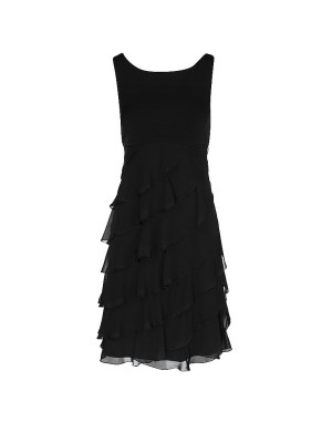 Swing Vestido de cóctel negro   34