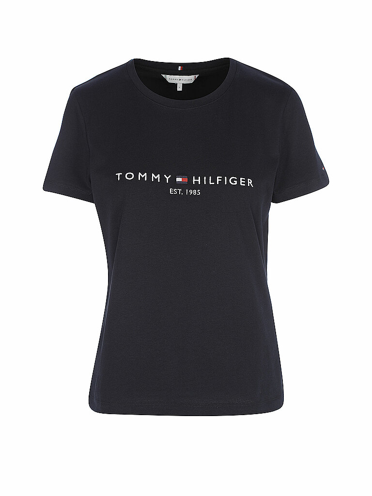 Tommy Hilfiger Camiseta de corte regular azul oscuro   M