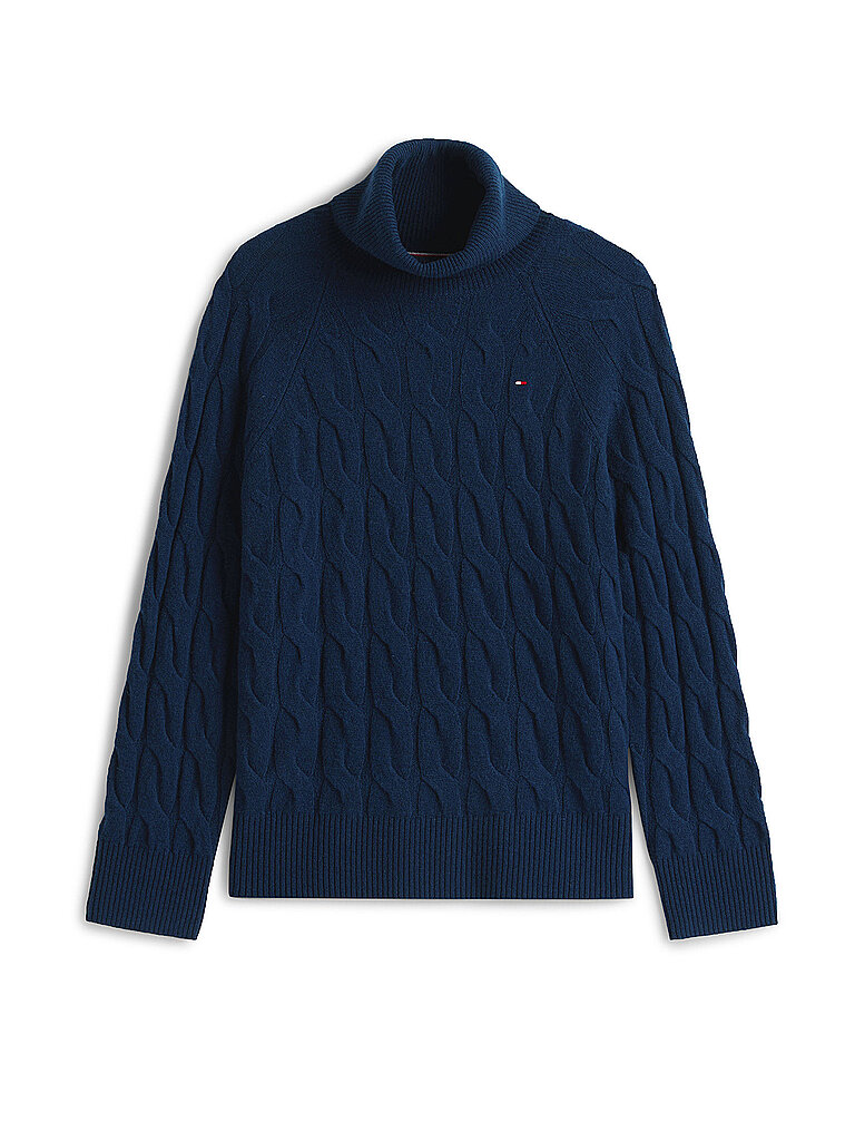 Tommy Hilfiger Jersey de cuello alto azul oscuro   XS