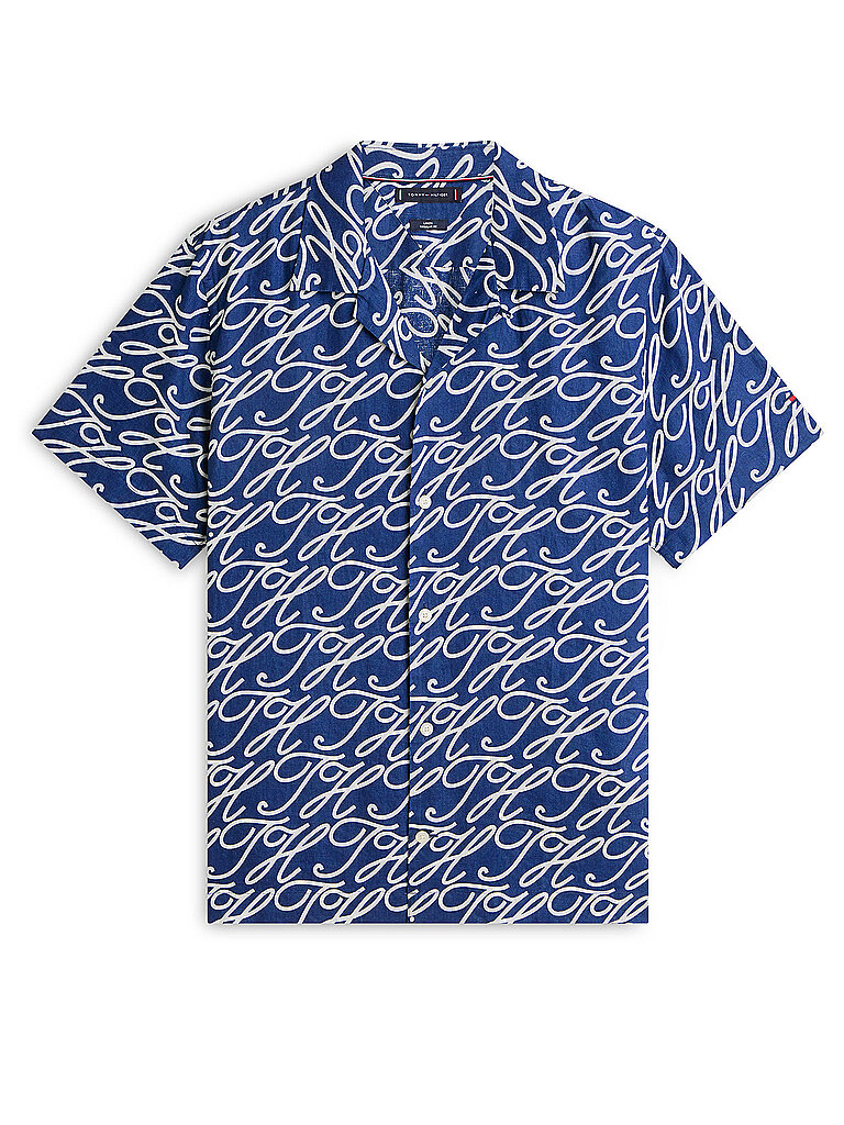 Tommy Hilfiger Camisa de lino azul   L