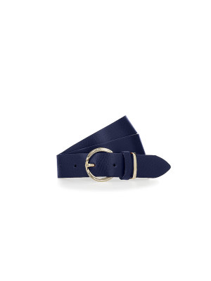 Vanzetti Cinturón de cuero azul oscuro   85