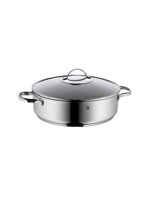 Wmf Cacerola para servir con tapa de cristal 28 cm plata