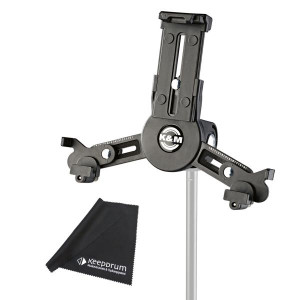 K&M 19795 Tablet-PC Stativ-Halter mit Mikrofasertuch