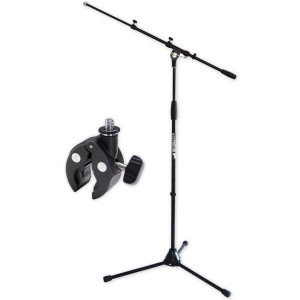 keepdrum Mikrofonstativ MS106 mit K-M Universalklemme 23690