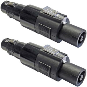 keepdrum ADA038 Speakon-Adapter Steckverbinder 2 STÜCK
