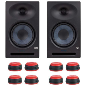 Presonus Eris Studio 8 Boxen 1 Paar mit Boxen-Füße rot