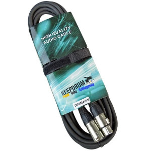 keepdrum 10m DMX Kabel 3-pol XLR 100Ohm