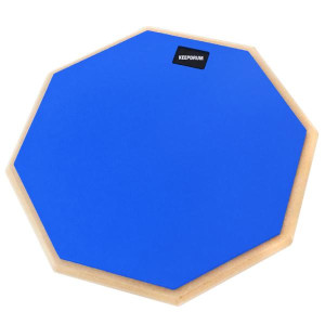 keepdrum DP-BL12 Schlagzeug Übungs-Pad Blau 12