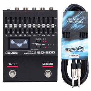 Boss EQ-200 graphischer Equalizer mit Kabel 3m