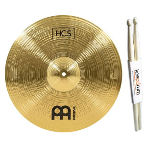 Meinl Becken HCS18C Crash 18 Zoll mit keepdrum Schlagzeugstöcke