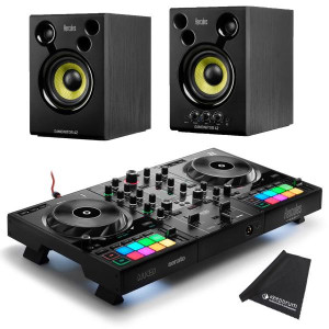 Hercules Inpulse 500 DJ Controller mit DJMonitor42 Boxen