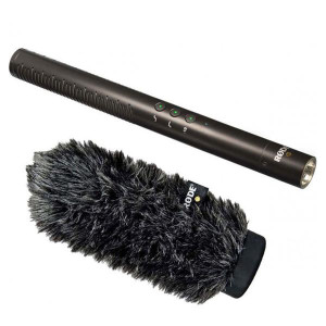 Rode NTG-4 Richtmikrofon mit WS6 Fell-Windschutz