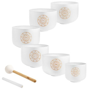 Meinl Sonic Energy SOLCSBSET Crystal Singing Bowl Solfeggio Set