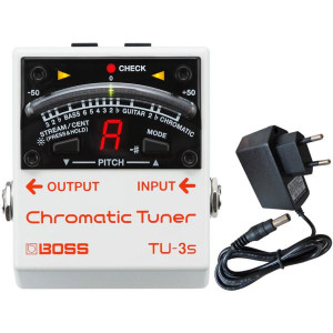 Boss Stimmgerät TU-3S chromatisches mit Netzteil