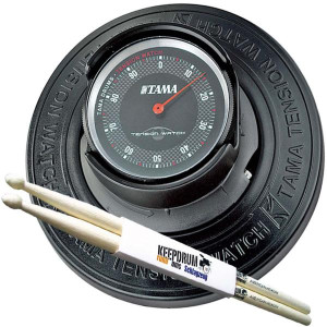 Tama TW200 Tension Watch Stimmgerät mit Schlagzeugstöcken