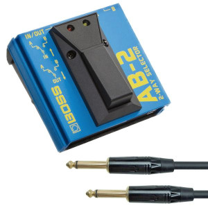 Boss AB-2 A/B-Schalter 2-Wege Fußschalter mit Kabel