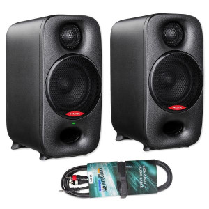 Nux Studio-Monitore Axon 3 Lautsprecher Schwarz mit Kabel