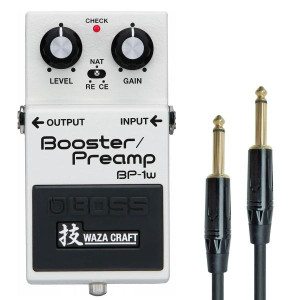Boss BP-1W Booster Preamp Waza Edition mit Klinkenkabel