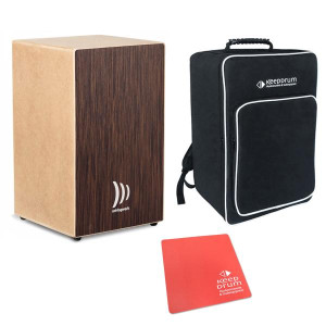 Schlagwerk Cajon Bausatz CBA30SW mit Sitzpad rot und Tasche