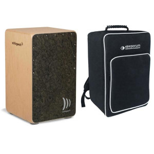 Schlagwerk CP 4007 Cajon Wurzel Holz mit Tasche