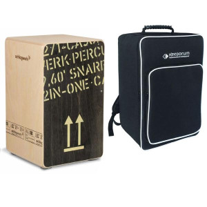 Schlagwerk CP404 2inOne Black Cajon mit Tasche