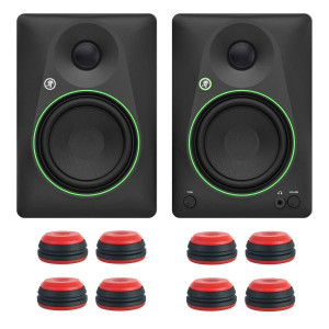 Mackie Studio-Monitore CR5BT mit Boxenfüße Rot