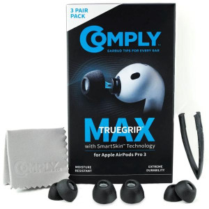 Comply Ohrstöpsel TrueGrip MAX für Airpods Pro 3 Schwarz Größe L