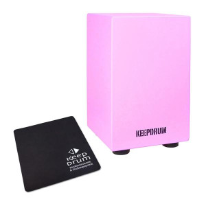 keepdrum DC1M PK Junior Cajon Pink mit Sitz-Pad