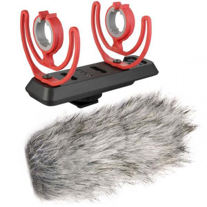 Rode Deadcat Fell-Windschutz mit SM3-R Shotgun Mikrofon-Halterung